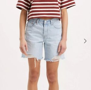 Levi's distressed denim shorts